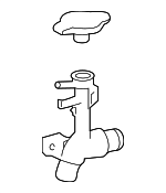 165020P031 - Cooling System: Filler Neck for Toyota: Avalon, Camry Image
