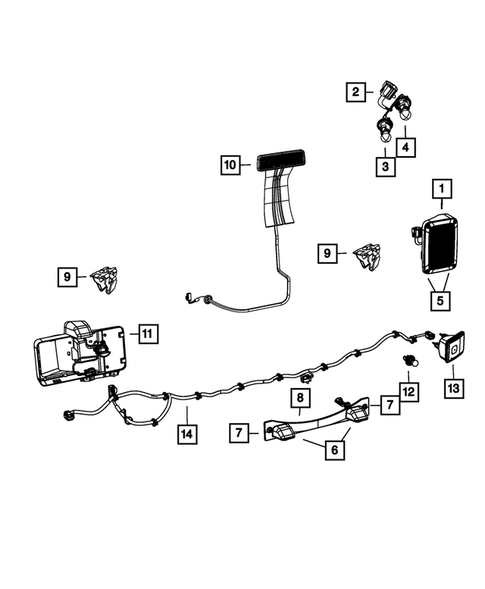 Lamps-Interior and Exterior for 2012 Jeep Wrangler #1