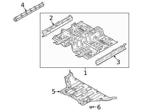Floor & Rails for 2021 Hyundai Kona Electric #0