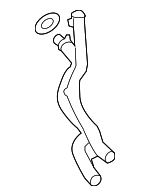 6E121044AE - Cooling System: Pipe Assembly for Audi Image