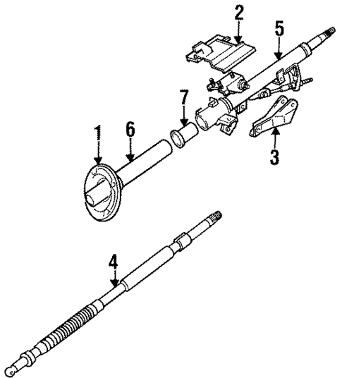 Shaft & Internal Components for 1986 Dodge Conquest #0