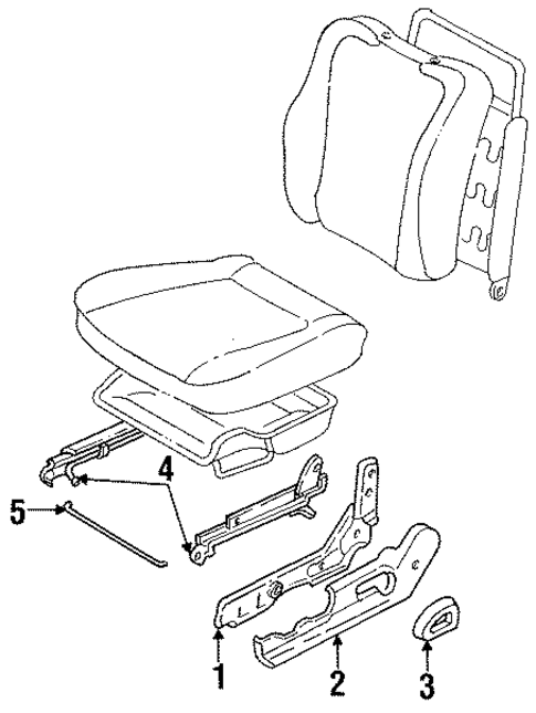 Front Seat Components for 1991 Nissan NX #0