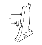 2007-2012 Hyundai Veracruz - Lower Center Pillar Trim