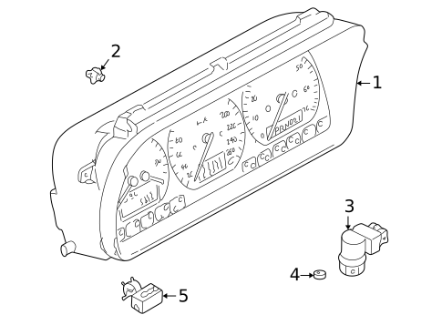 Instruments & Gauges for 1997 Volkswagen EuroVan #0
