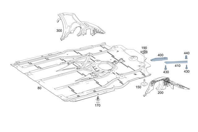 9901925 - Chassis Sheet Metal/Air Intake: Clip Nut, Tapping Screw for Mercedes-Benz Image image