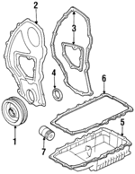 24573027 - Engine: Timing Cover for Buick: Skylark | Oldsmobile: Achieva | Pontiac: Grand Am Image