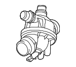 11538671516 - Cooling System: Thermostat for BMW: 530i, 535i, 535i GT, 535i GT xDrive, 535i xDrive, 540i, 640i xDrive, 640i xDrive Gran Coupe, 740i, ActiveHybrid 5 Image