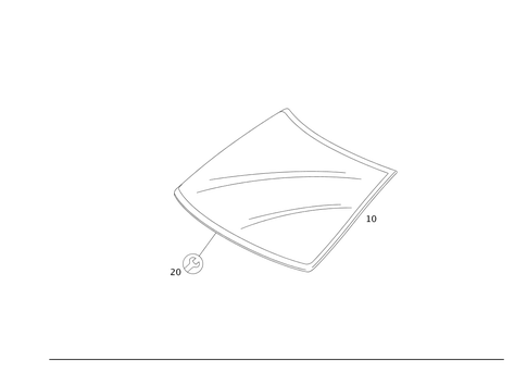 Windshield for 2007 Mercedes-Benz CL550 #0