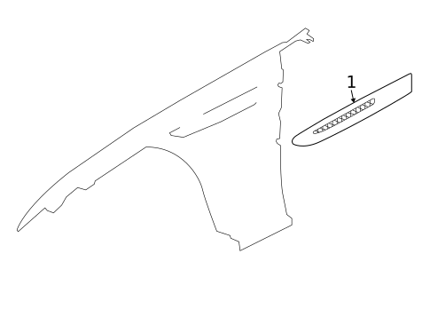 Exterior Trim - Fender for 2017 Jaguar XE #0