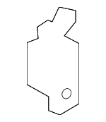 824012Y90A - Body: Upper Hinge for Nissan: Altima, Maxima, Murano, Qashqai, Rogue, Rogue Select, Rogue Sport Image