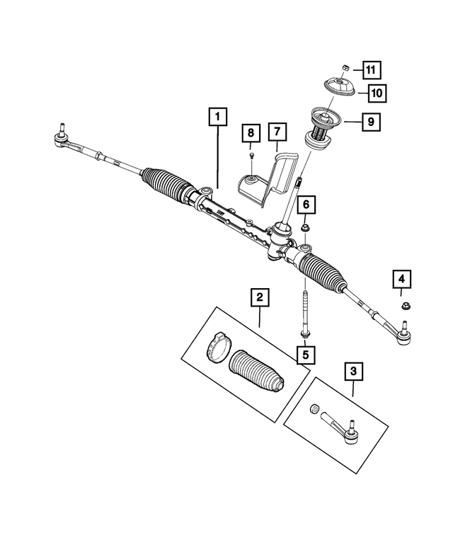 68631127AA - Steering: Rack And Pinion Gear for Mopar Image image