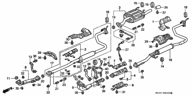 Exhaust Pipe for 1997 Honda Civic #0