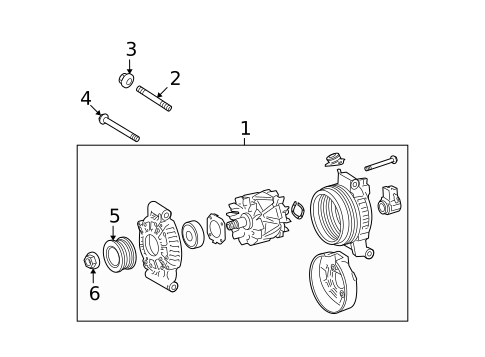 Alternator for 2014 Lexus IS F #1