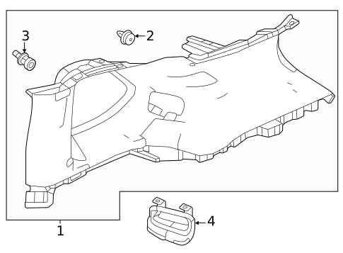 Interior Trim - Quarter Panels for 2025 Acura ADX #0