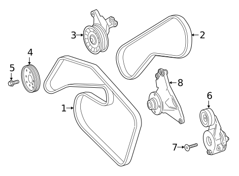 Belts & Pulleys for 2019 Mercedes-Benz Sprinter 3500XD #0