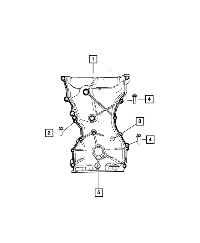 6509284AA - 2.0L Gas; Engine: Hex Flange Head Bolt, Mounting for Mopar Image image