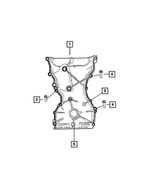 6509284AA - 2.0L Gas; Engine: Hex Flange Head Bolt, Mounting for Mopar Image
