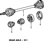 96433202481 - : Axle Assembly for Porsche: 911 Image