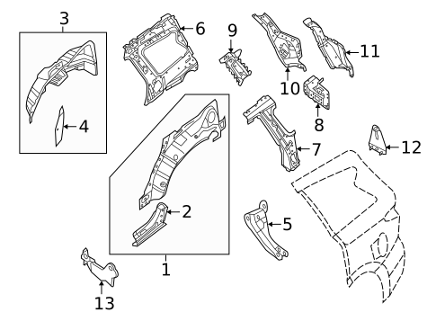 Inner Structure for 2018 INFINITI QX60 #0