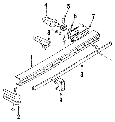 Bumper & Components - Rear for 1986 Volkswagen Cabriolet #0