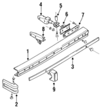 155807311B - Body: Face Bar for Volkswagen: Cabriolet Image