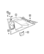 7JR03TX7AC - Interior Trim: C Pillar Molding, Left for Mopar Image