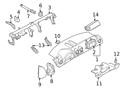 Instrument Panel for 2005 Audi TT #0