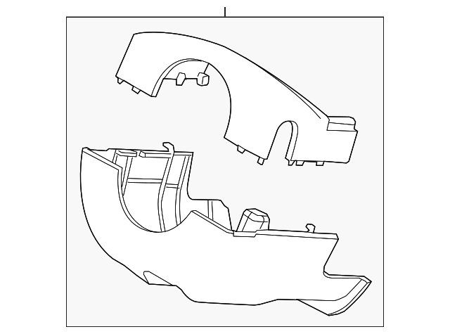 Genuine OEM Ford Part - Steering Column Cover BB5Z-3530-AA | Genuine ...