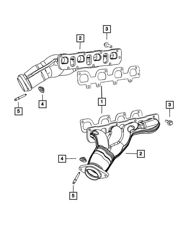 6104710AA - 6.1L Gas; Engine: Hex Flange Lock Nut, Mounting for Mopar Image