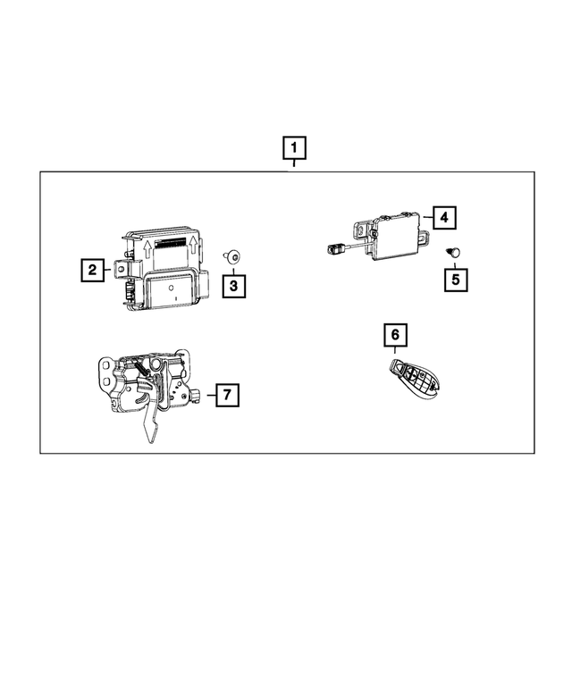 6504995AA - Mopar Accessories - Component Parts: Push Pin for Mopar Image