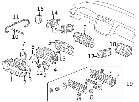 Gauges for 1998 Honda Accord #0