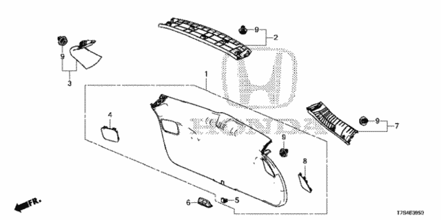 Tailgate Lining for 2019 Honda HR-V #0