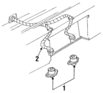 F23Z13550A - Electrical: License Lamp for Ford: Crown Victoria, Tempo, Thunderbird | Mercury: Cougar, Grand Marquis, Topaz Image