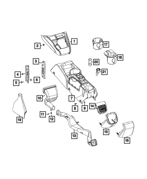 Consoles for 2020 Ram ProMaster City #0