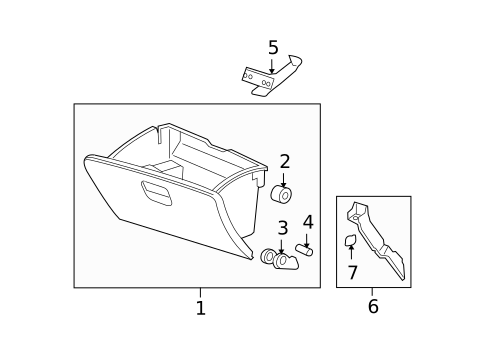 Glove Box for 2011 Honda Fit #0