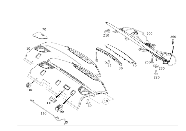 9918200 - Trim: Retaining Clamp for Mercedes-Benz Image image