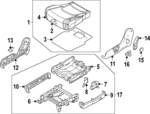 89029R0010OFB - : Adjust Lever Cap for Kia Image