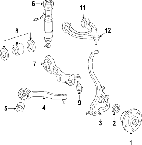Upper Control Arm for 2012 Mercedes-Benz SL63 AMG #0