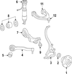 2303204038 - Suspension: Strut for Mercedes-Benz Image