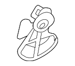 7P0845125 - Body: Windshield Spacer for Volkswagen Image