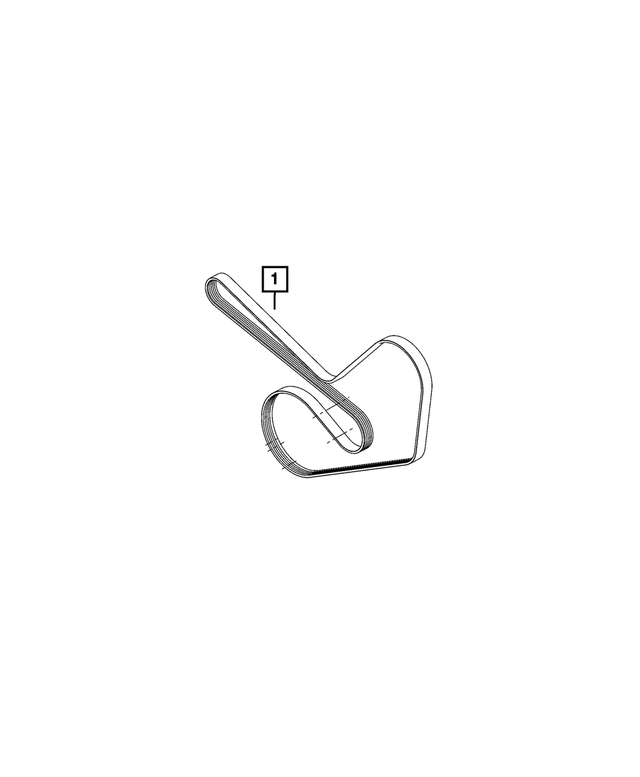 68428079AA - Cooling: Serpentine Belt for Mopar Image