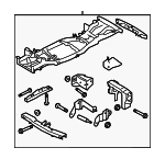LR032580 - Body: Frame Assembly for Land Rover: Range Rover Sport Image