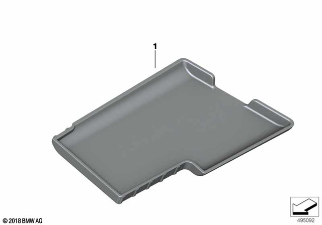 46638409449 - Frame and Mounting Parts: Insert for Storage Compartment -  for BMW-Motorrad Image image