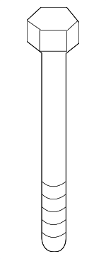 7119904996 - Body: Mount Bracket Bolt for BMW: 318i, 318is, i3, i3s, M3, X1, X2, X3, X4 Image