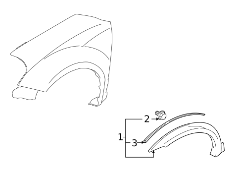 Exterior Trim - Fender for 2009 Suzuki SX4 #0