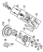 R8049155AC - Brakes: Disc Brake Caliper Assembly, Remanufactured, Left for Dodge: Ram 3500 | Ram: 3500 Image