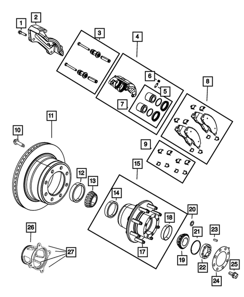 Rear Brakes for 2014 Ram 3500 #1