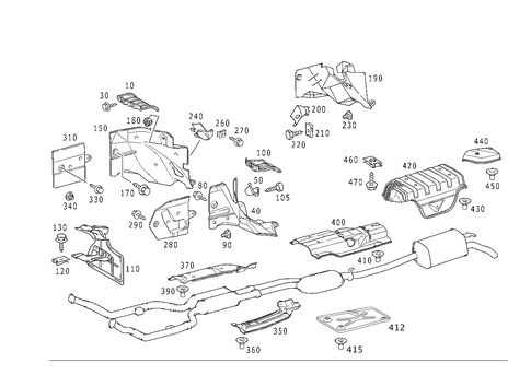 Screening Plates for 2002 Mercedes-Benz E430 #1