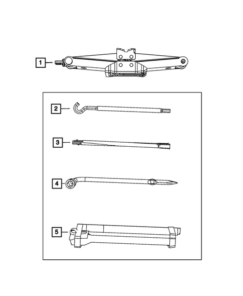 Jack Stowage for 2010 Jeep Grand Cherokee #0