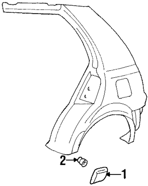 Exterior Trim - Quarter Panel for 1997 Volkswagen Golf #0